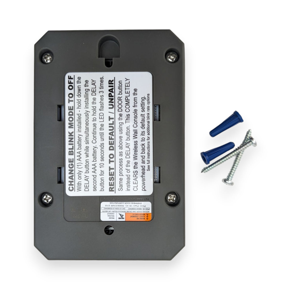 Infinity 2000 Wall Mount Garage Door Opener with WiFi & Battery Backup | 9120H-B