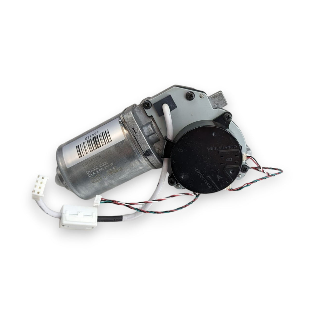 140V DC Motor with wiring harness for motor and encoder