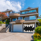 8' x 7' Teeth Halloween Garage Door Banner - Spooky Outdoor Décor
