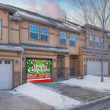 8' x 7' Christmas Candy Garage Door Banner - Holiday Outdoor Decorations