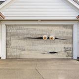 16' x 7' Mummy Halloween Garage Door Banner - Spooky Outdoor Décor