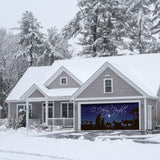 16' x 7' Manger O Holy Night Nativity Double Garage Door Banner - Adoration Christmas Décor