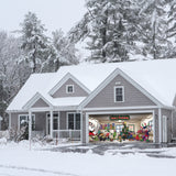 16' x 7' Magical Santa’s Workshop Christmas Double Garage Door Banner - Festive Holiday Décor