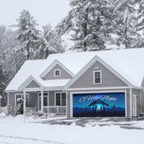 16' x 7' Peaceful O Holy Night Nativity Double Garage Door Banner - Sacred Christmas Décor