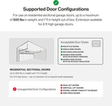 Genie Chain Drive 750 Garage Door Opener with Battery Backup, Surge Protector and one Single Button Garage Door Remote