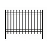10x7 ft Steel Fence with 4 Rails, 30 Panels