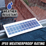 EZ Solar Home Security FLEXIT Spotlight - Gutter Mounted