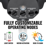 Outdoor Security Motion Yard Flood Light