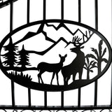20x8 ft Steel Dual Swing Driveway Gate